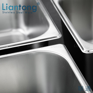 Factory 1/6 10cm European Style Stainless Steel Anti <strong>Jam</strong> GN Food <strong>Pan</strong> Ice Cream Container <strong>Pan</strong> - Product Image 6