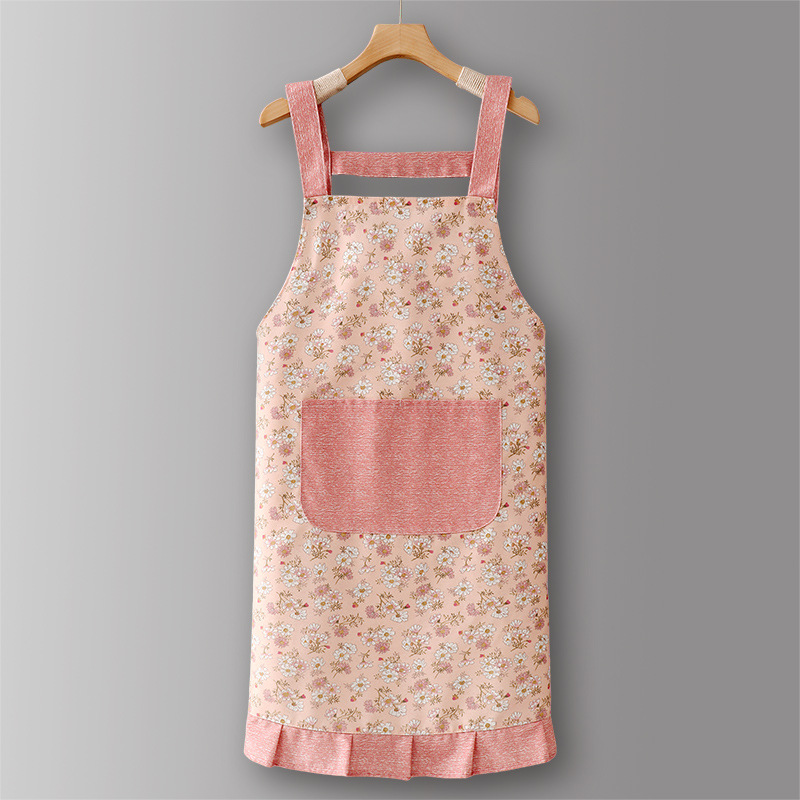 PinkSJ635Cotton bretelle grande tasca