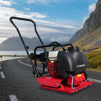 Compacteur de plaques vibrant mini portable, moteur à essence 5,4 CV pour la construction routière