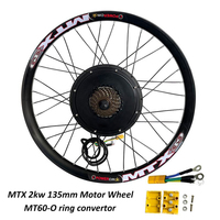 Moteur de moyeu arrière 48V/52V/60V/72V 2000W 3T 135mm pour vélo électrique et roue MTX 7 vitesses 20" 26" 27.5" 29"