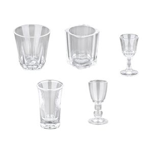 Michley Wholesale Durable High Quality Bright Colored Drinking Plastic Whisky Glass Wine Glasses Beer Juice Acrylic Cups