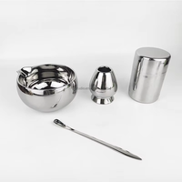 Ensemble cadeau de matcha en argent en gros avec emballage et accessoires, bol en céramique, fouet à matcha, kit d'outils pour le thé