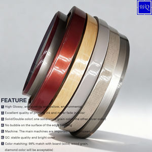 Accessoires de meubles, bande de chant en ABS/acrylique/<span class=keywords><strong>PVC</strong></span>, placage en <span class=keywords><strong>PVC</strong></span>, ruban <span class=keywords><strong>Rehau</strong></span>, bande de chant 3D pour armoire décorative - Product Image 2