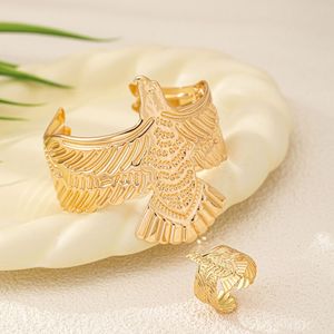 Ensemble de bijoux bracelet et bague en forme d'aigle de <span class=keywords><strong>la</strong></span> série Animal pour femmes - Product Image 3