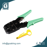 Kit d'outils de réparation d'ordinateur, sertissage Rj45 avec testeur, dénudage de fil, kit d'outils réseau de connecteurs Rj45