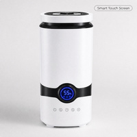 Humidificateur ultrasonique intelligent OEM 4L, écran tactile électrique, faible bruit, portable, pour la maison, l'hôtel, avec contrôle de l'humidité