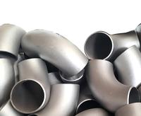 Coude industriel en acier inoxydable à 90 degrés LR Sch40 A403 WP304 DN200 pour la transformation laitière et les conduites sanitaires