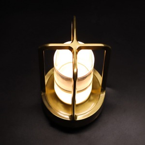 Lampe de bureau tactile rechargeable, barre LED croisée, lampe d'ambiance pour restaurant, lampe de chevet pour camping et hôtel, veilleuse tricolore à intensité variable - Product Image 3