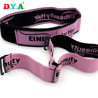 Vente en gros de bandeau ajustable avec logo personnalisé bande élastique de fusion en dentelle pour perruques