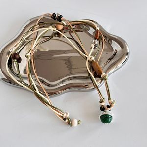 Nouveau produit SWAHILL Swahill Hill Totem Little Elephant Collier long en perles de noisette pour une chaîne de chandail rétro et de niche - Product Image 2