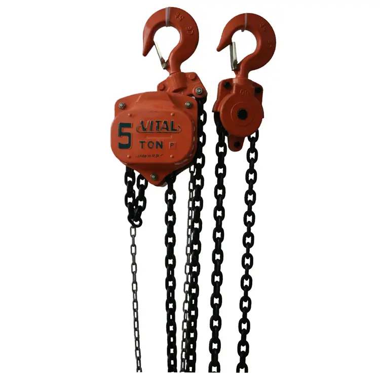 1Kg 100Kg 125Kg 3ton Manual Crane Block dan Tackle Tangan Menarik Hoist Merah