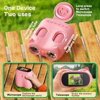 Portable Digital Microscope Easy Operation 2.0 Inch IPS Screen 8 LEDs 600mAh Battery 1000x for Kids
