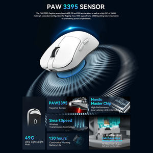 Souris de jeu VGN Dragonfly F1 MOBA légère 55g, double mode PAW3395 26000DPI 4Khz 650IPS FPS pour CSGO/VALORANT/<span class=keywords><strong>LOL</strong></span> - Product Image 6