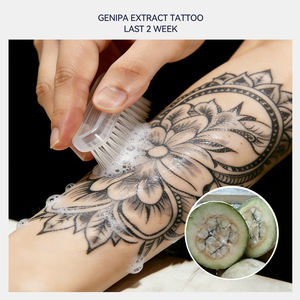 Tatouages temporaires OEM Nature Herbal, autocollants, approuvés par les planètes, à prix équitable, durables 14 jours, blancs, pour application <span class=keywords><strong>sur</strong></span> le visage et le corps - Product Image 4