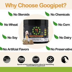 USMILE mastica morbido vitamine integratore 10 in 1 per la cura della pelle di cane e cuore anca & comune cane multivitaminico integratori per animali domestici fornitore - Product Image 3