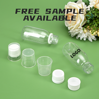 100ml Usine En Gros Recyclable Bouteille En Plastique Sirop Médecine Oral Liquide Bouteille Avec Temper Preuve Bouchon pour la Toux