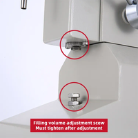 Machine de remplissage manuelle A03 pour flacons en plastique de 50 ml, petite machine de remplissage manuelle pour crème cosmétique, huile d'olive, miel liquide, pots