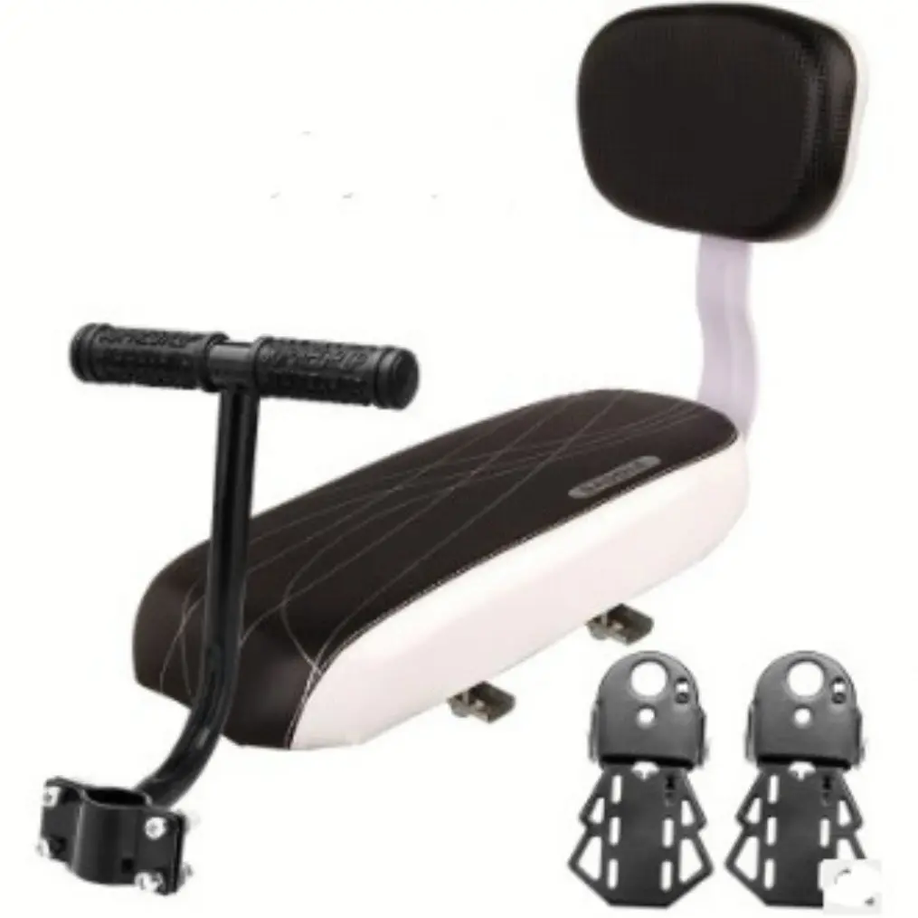 Breathable Comfortable Bicycle Back Seat MTB PU Leather Soft Cushion Rear Rack Seat Bike Children Seat with Back Rest