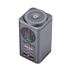 도매 180W 폴리머 전원 은행 마그네틱 멀티 포트 충전기 시계 디스플레이 다기능 충전기 노트북 모바일 장치 - Product Image 2