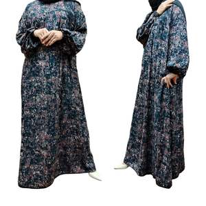 Nouveau Modeste Jilbeb Musulman Longue Robe Élégante Robe Kabyle pour Femmes Polyester Abaya Du Maroc Turquie Respirant pour L'été Eid - Product Image 1
