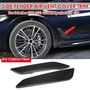 Cubierta Lateral de Fibra de Carbono Seca para BMW Serie 5 G30 G31 G38 M Sport 2017-UP, Rejilla de Ventilación Lateral para Coche - Product Image 1