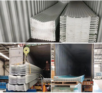 Tôle de toiture en PRF à profil ondulé, haute transmission lumineuse, revêtement UV, pour bâtiment industriel, découpe sur mesure, prix direct usine
