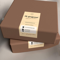 Emballage de remerciement avec impression personnalisée, enveloppe d'expédition, boîte-cadeau, autocollant de sécurité, étiquette d'étanchéité et d'expédition pour petite entreprise