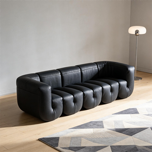 Canapé modulaire en cuir à bulles, style minimaliste haut de gamme, canapés de salon, surface de siège enveloppée, confortable et adapté - Product Image 6