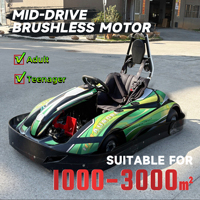 Kupao Aurora Plus, Go Kart Eléctrico de 2000w para Adultos y Adolescentes, 60km/h, Transmisión por Cadena, Motor Brushless de Alta Velocidad con Tracción Media