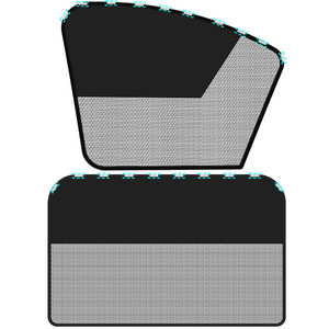 Magnetic Car Sunshade Side <b>Window</b> <b>Shades</b> Blackout Cloth 10 Strong Magnets For Car <b>Windows</b> General Fit - Product Image 1