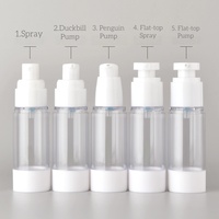 Flacon vide de luxe blanc AS sans air de 15ml, 30ml, 50ml, 80ml, 100ml, 120ml pour lotion, essence, liquide, flacon pompe à vide, flacon pulvérisateur