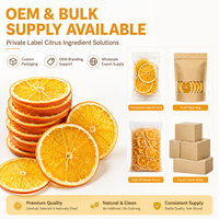 Tranches d'orange déshydratées en vrac de qualité A, sans sucre, biologiques, de Gannan, prix usine, pour garniture de pâtisserie, vente en gros