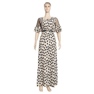 H & D Abiti da Ufficio per Donne Turche Molto Richiesti, Vestito a Pois <span class=keywords><strong>con</strong></span> <span class=keywords><strong>Cintura</strong></span> - Product Image 5