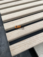 Hot Popular Australie Panneau acoustique Latte en bois Panneau mural insonorisé Panneau mural à lattes en MDF avec polyester