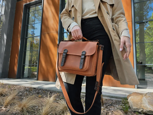 Sac à main vintage en cuir véritable pour femmes, sac messager personnalisé fait à la main, sac bandoulière, cadeau pour elle - Product Image 4