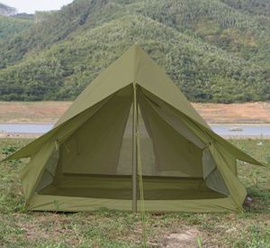 Vintage Camping <b>Tent</b> Two Person Camping Self Driving Amusement House A-shaped Oxford Rainstorm Protection Portable - Product Image 5