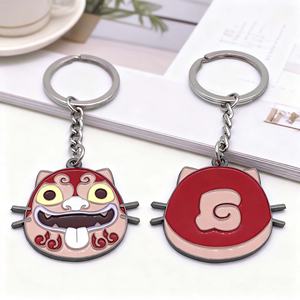 Porte-clés personnalisé de haute qualité avec logo sur mesure, robot mignon en émail souple, porte-clés en métal pour sac, cadeau promotionnel - Product Image 1