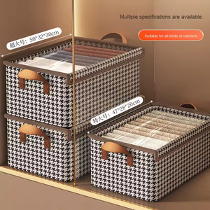 Caja <span class=keywords><strong>de</strong></span> Almacenamiento Plegable Cuadrada <span class=keywords><strong>para</strong></span> <span class=keywords><strong>Ropa</strong></span>, Pantalones, Jeans, <span class=keywords><strong>Ropa</strong></span> Interior, Organizador <span class=keywords><strong>de</strong></span> Cajones <span class=keywords><strong>para</strong></span> Bebés, Duradera y Ecológica, Venta al Por Mayor - Product Image 3