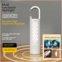 Lampe torche LED rechargeable portable avec mousqueton, mini lampe de camping pour la randonnée, les situations d'urgence et les voyages