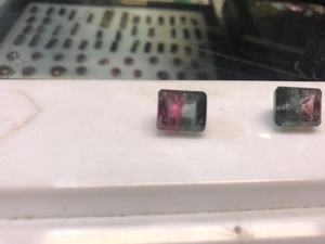 Bi-Color Natural <b>Tourmaline</b> Loose Gemstones Handmade Bulk Product Customized Shape And size - Product Image 3