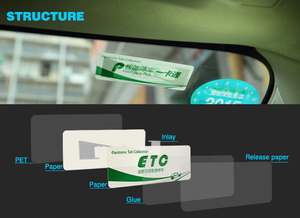 Étiquettes et tags RFID passifs GSC pour pare-brise, pour la gestion de flotte (vente en gros) - Product Image 6