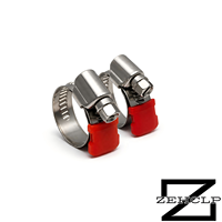 Collier de serrage à vis sans fin en acier inoxydable 304, réglable, robuste, résistant à haute pression, pour tuyaux automobiles et de plomberie