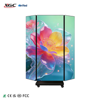 Affichage numérique LED pliable et déroulable avec télécommande et lecture USB pour centres commerciaux, boutiques de vêtements et commerces de détail