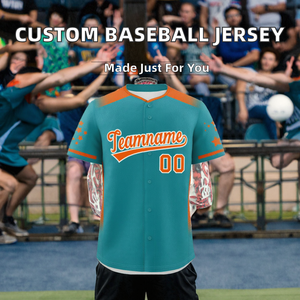 زي بيسبول رياضي فارغ بالجملة، تصميم مخصص مطبوع بالحرارة، نمط أزرار، ياقة على شكل V، قابل للتنفس - Product Image 2