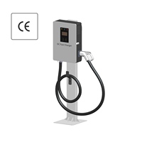 OCPP Nouveaux chargeurs de voiture électrique OEM 20kw 60kw Type 2 Wallbox 3 phases DC Niveau 2 Station de charge Stations de charge montées au sol