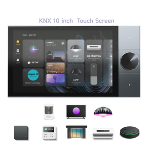 Knx 10 \ "Nhà Thông Minh & khách sạn hệ thống tự động hóa S10 bảng điều khiển màn hình cảm ứng màu xám đen với hệ điều hành Android & nhiều tùy chọn điều khiển - Product Image 2