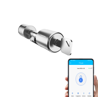 Serrure à cylindre intelligente d'empreinte digitale de haute qualité TTlock mot de passe clé mécanique cylindre de serrure de porte électronique intelligent numérique