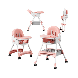 Chaise haute pour bébé multifonctionnelle pliable et portable, table à manger pour enfants pour un usage domestique - Product Image 3