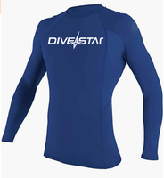 DIVESTAR Baju Renang Lengan Panjang Khusus, Elastis Tinggi, Bernapas, Ramah Lingkungan, Cepat Kering, UPF 50+ Rash Guard