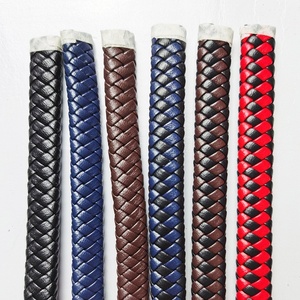 Corda de Couro Microfibra Trançada 12*6mm Fornecida Diretamente pelo Fabricante, Corda Plana de Microfibra DIY, Origem Yiwu, para Pulseiras e Bolsas - Product Image 1
